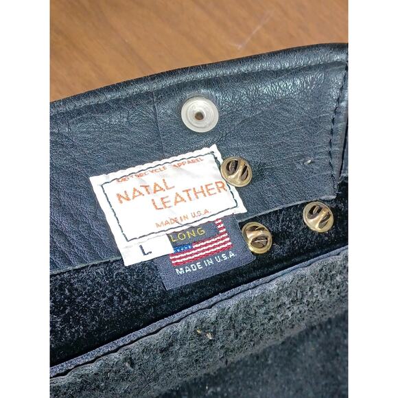 Vintage Harley-Davidson Natal Leather Motorcycle Apparel Vest Size Large Long - Picture 13 of 15